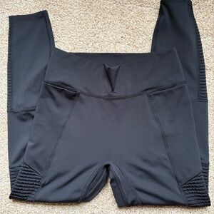 Fabletics Midnight Black Textured Leggings